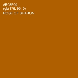#B05F00 - Rose of Sharon Color Image